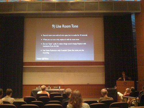 David Fisher presenting at PodCamp Boston 3
